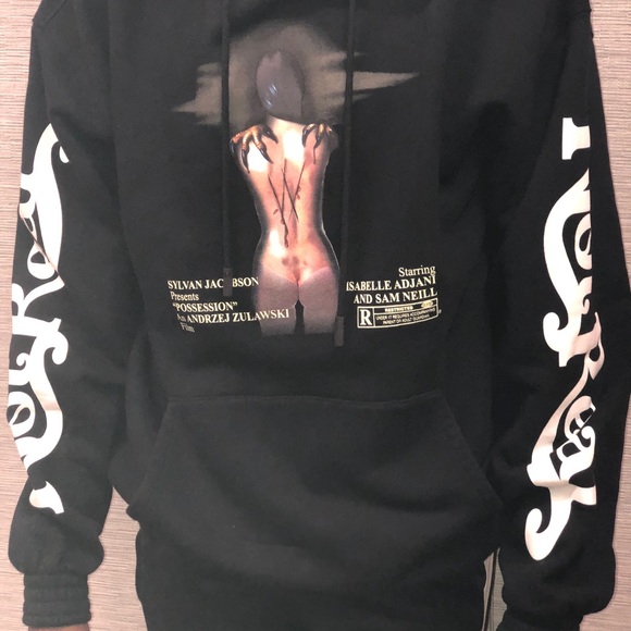 Off White Woman Movie Over Hoodie Black - Picture 2 of 8